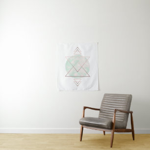 Geometric Abstract Art Design Tapestry