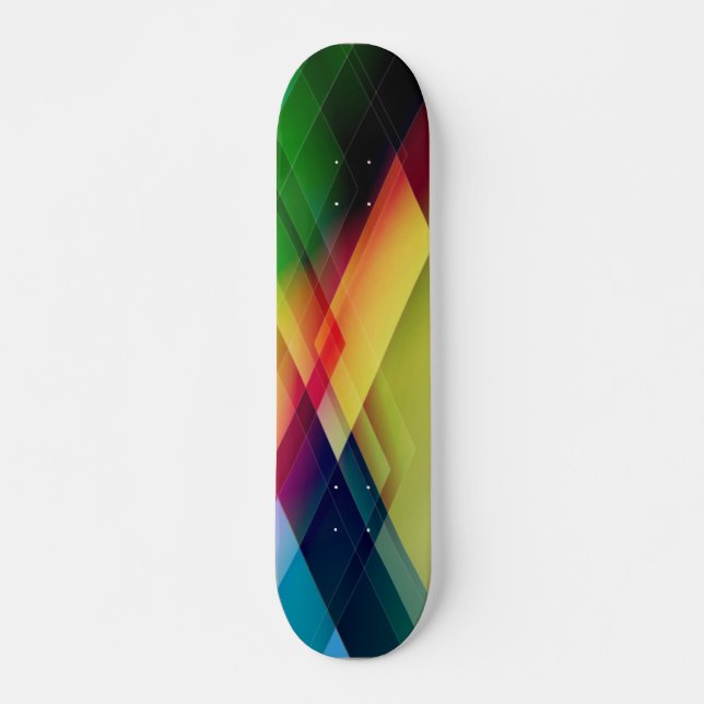 Geometric Abstract Art Skateboard (Front)