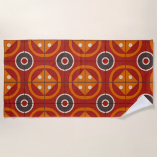 Geometric Abstract Artwork Beach Towel