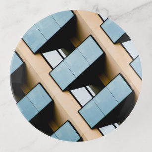 Geometric Abstract Building Trinket Trays