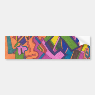 "Geometric" Abstract Bumper Sticker