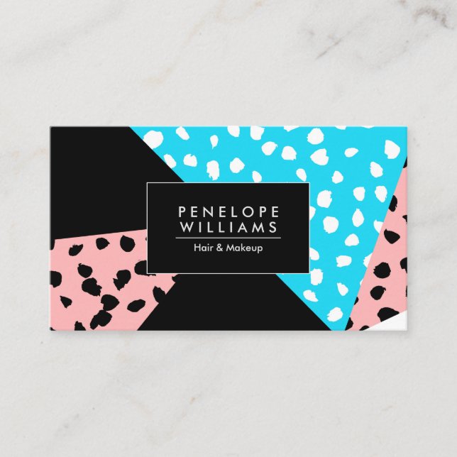 Geometric Abstract Business Card (Front)