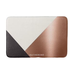 Geometric Abstract Colour Block Bath Mat