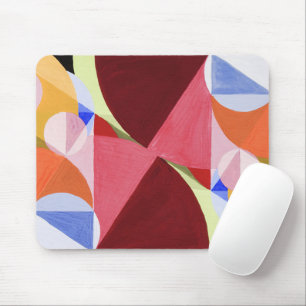 Geometric Abstract Colour Blocks Painting Mouse Mat
