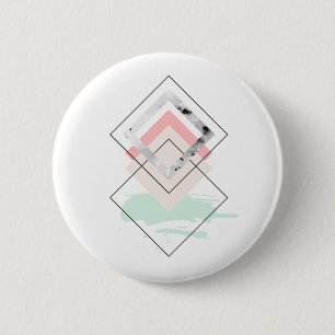 Geometric Abstract Design 6 Cm Round Badge
