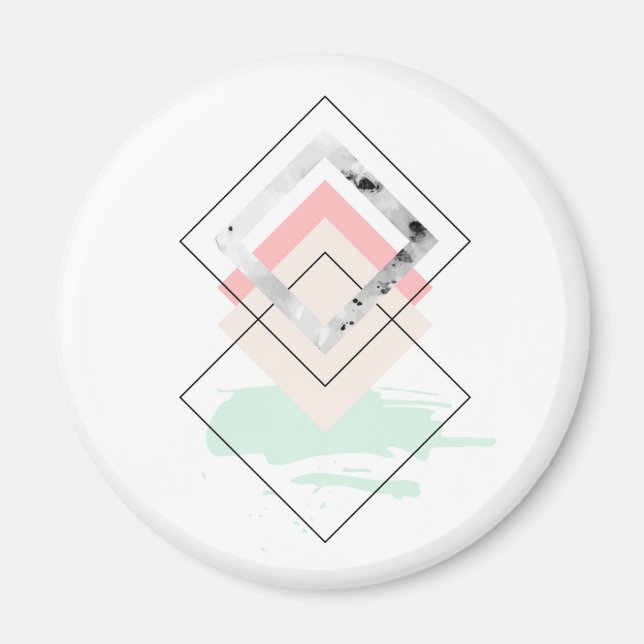 Geometric Abstract Design Magnet (Front)