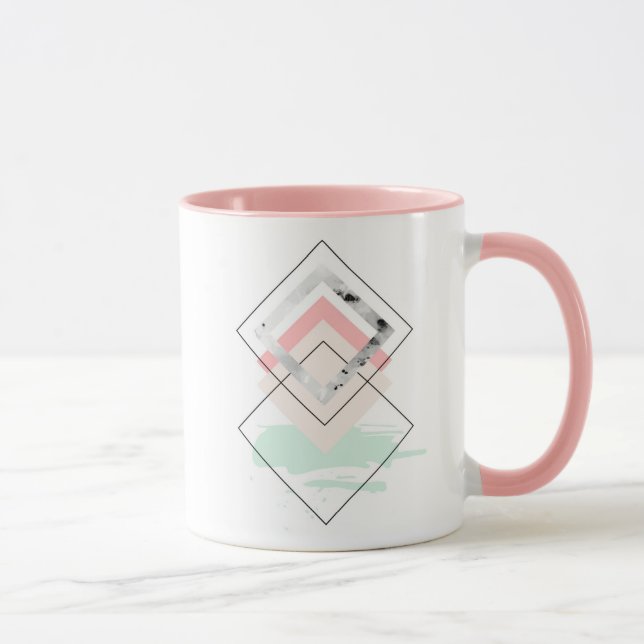 Geometric Abstract Design Mug (Right)