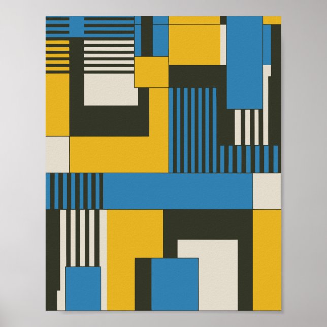  Geometric Abstract Design Poster (Front)