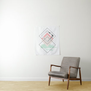 Geometric Abstract Design Tapestry