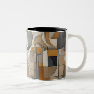 Geometric abstract designed coffee mug