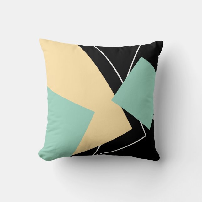 Geometric Abstract Designer Cushion (Front)