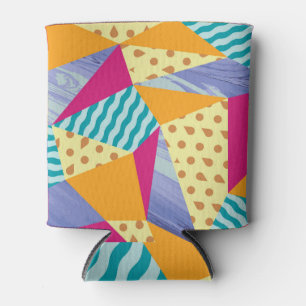 Geometric, abstract elements: decorative seamless  can cooler