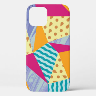 Geometric, abstract elements: decorative seamless iPhone 12 case