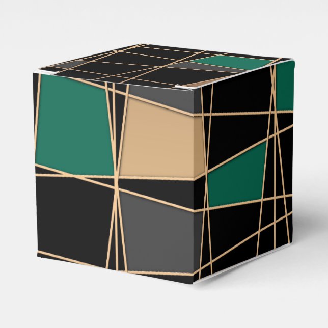 Geometric, abstract favour box (Front Side)