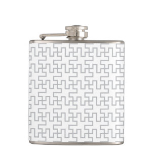 Geometric Abstract Floor Design Hip Flask