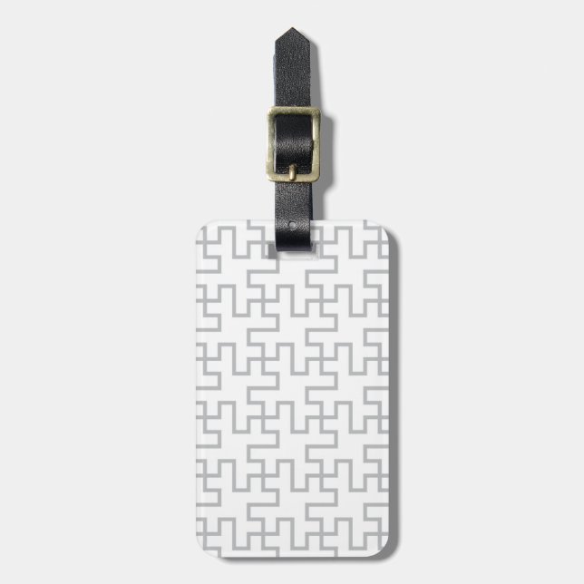 Geometric Abstract Floor Design Luggage Tag (Front Vertical)