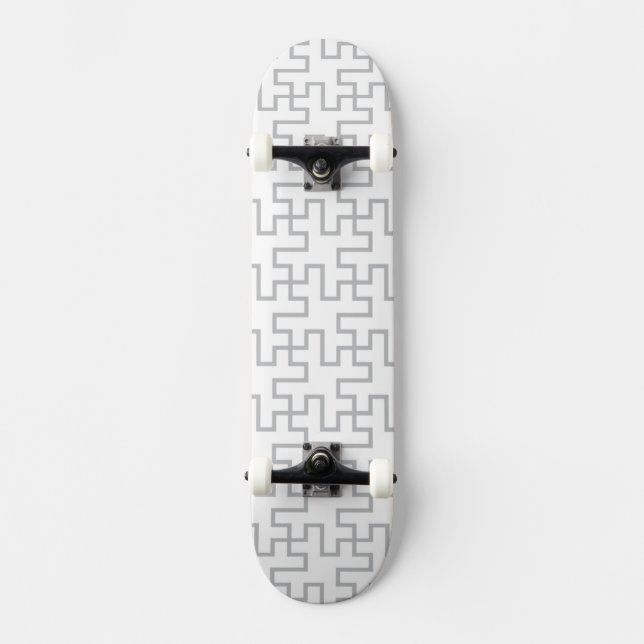Geometric Abstract Floor Design Skateboard (Front)