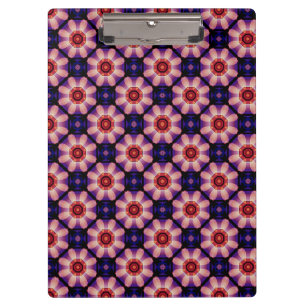 Geometric Abstract Floral Clipboard