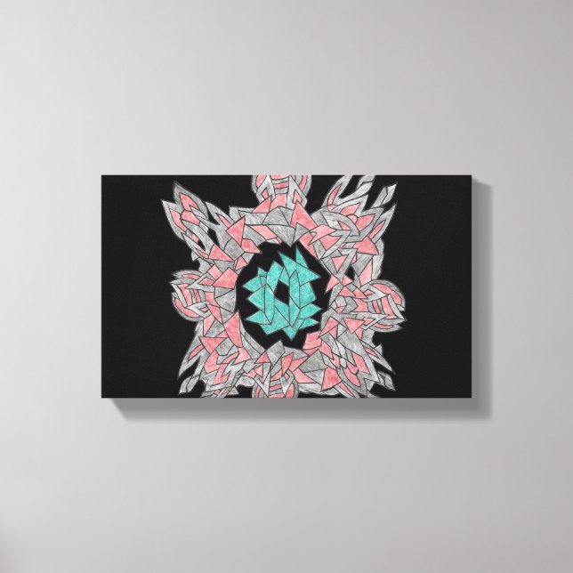 Geometric Abstract Flow Canvas (Front)