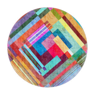 Geometric abstract, graphic colour background. cutting board