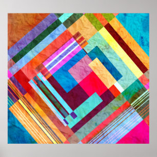 Geometric abstract, graphic colour background. poster