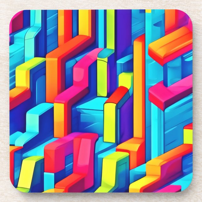 Geometric Abstract Harmony Coaster (Front)