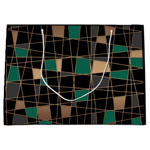 Geometric, abstract large gift bag