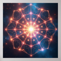 Geometric Abstract : Luminous Core Artwork