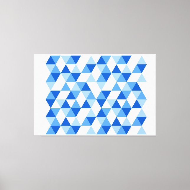 Geometric Abstract Modern Triangles II Canvas Print (Front)