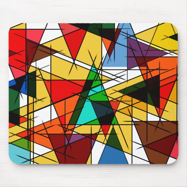 Geometric Abstract Mouse Mat (Front)
