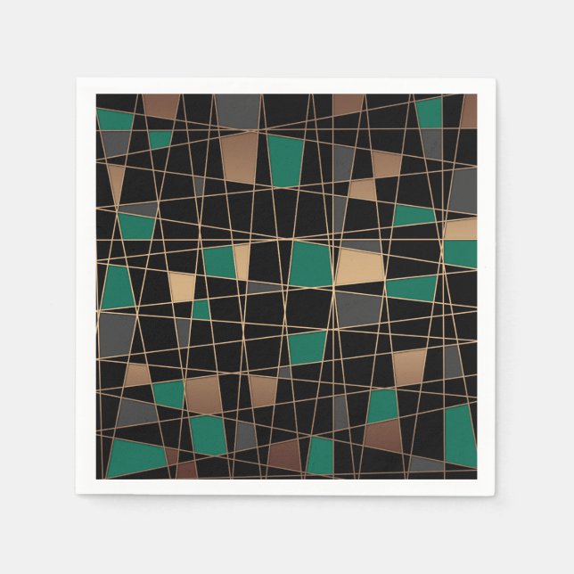 Geometric, abstract napkin (Front)