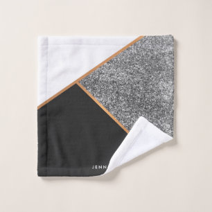 Geometric Abstract Pattern Bath Towel Set