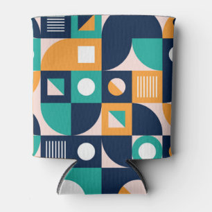 Geometric abstract pattern: colourful, modern desi can cooler
