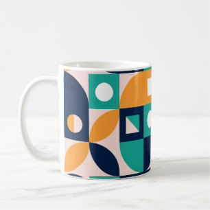 Geometric abstract pattern: colourful, modern desi coffee mug