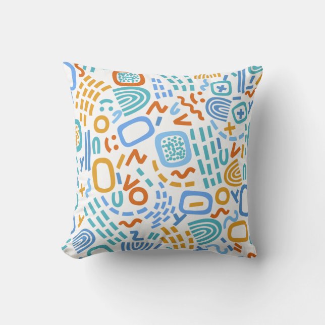 Geometric Abstract Pattern Cushion (Front)