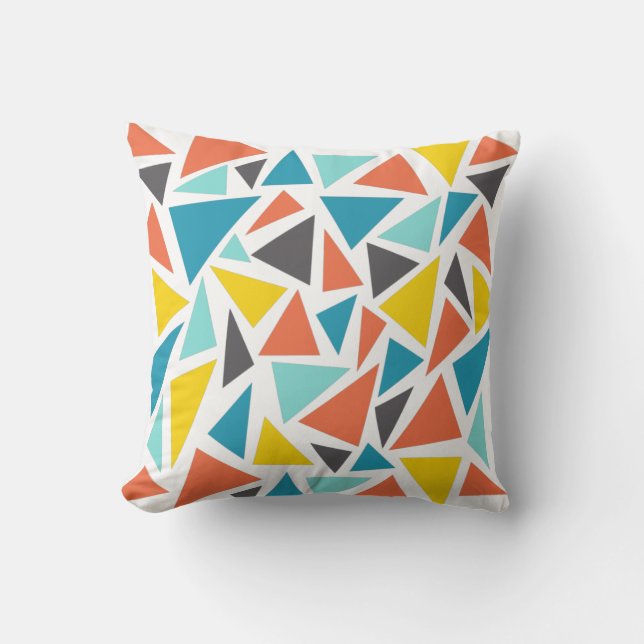 Geometric Abstract Pattern Cushion (Front)