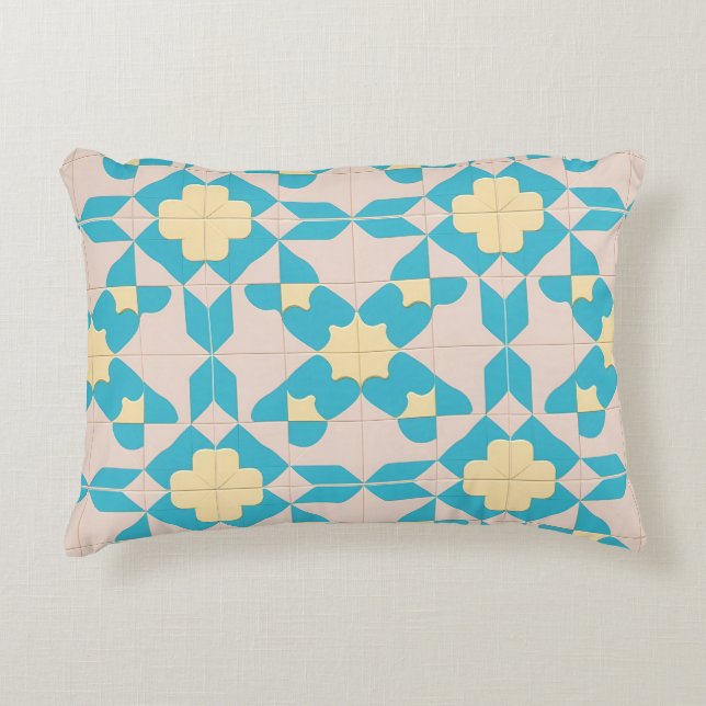 Geometric Abstract Pattern Decorative Cushion (Front)