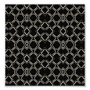 Geometric Abstract Pattern Futuristic Design Photo Print