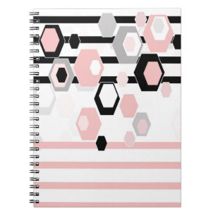 Geometric abstract pattern notebook