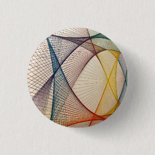 Geometric Abstract Pinback Button