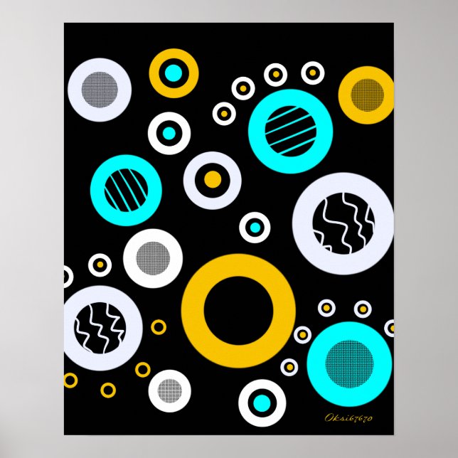 Geometric abstract poster (Front)