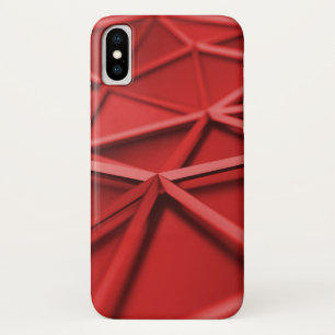 geometric abstract red iPhone x case