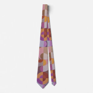 Geometric abstract Retro circles Elegant colorful Tie