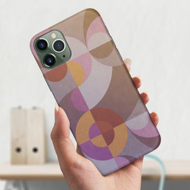 Geometric abstract Retro circles Elegant colourful Case-Mate iPhone Case (Creator Uploaded)