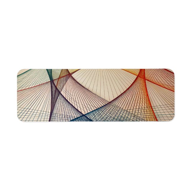 Geometric Abstract Return Address Labels (Front)