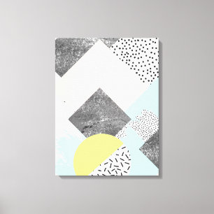 Geometric Abstract Scandi Design Canvas Print