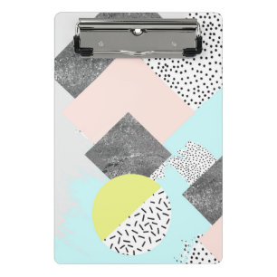 Geometric Abstract Scandi Design Mini Clipboard