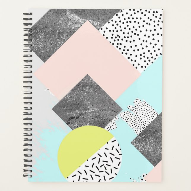 Geometric Abstract Scandi Design Planner (Front)
