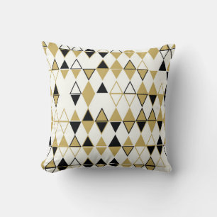 Geometric abstract seamless pattern of coloured sh cushion