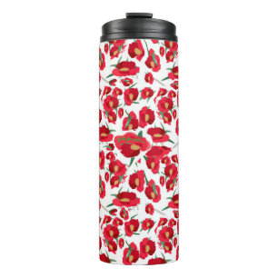 Geometric  Abstract  Starburst  Floral-inspired Thermal Tumbler